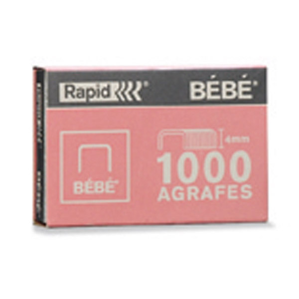 Agrafe Rapid Bébé - 4 mm - cuivrée - boîte de 1000