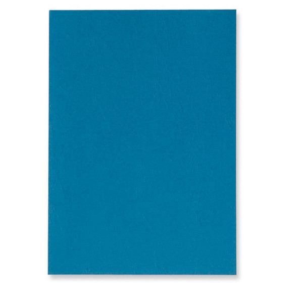 Couverture reliure Exacompta A4 - carte rigide grain cuir - bleue - par 100