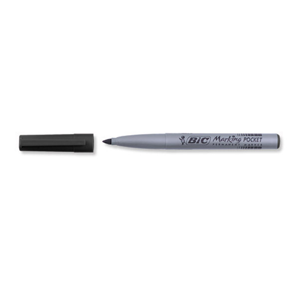 Marqueur permanent Bic Marking Pocket - pointe ogive - noir