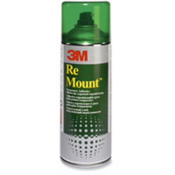 3M REMOUNT - AEROSOL SPRAY ADHESIVE FOR REPOSITIONABLE MOUNTS - 400ML