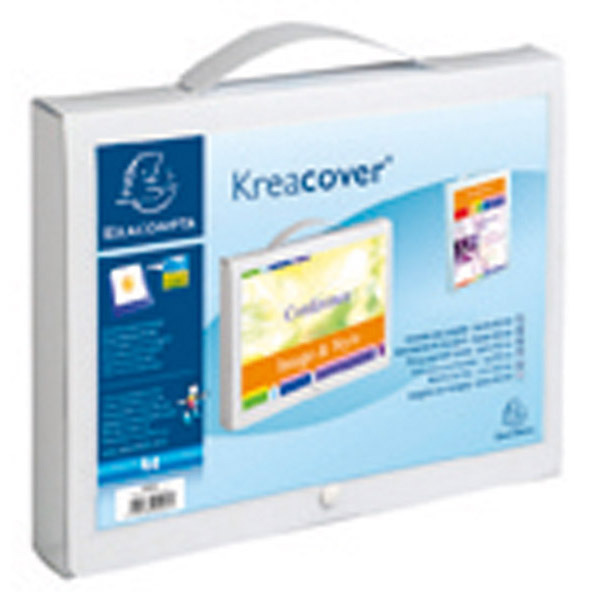 EXACOMPTA KREACOVER PERSONALISED CONFERENCE CASE PP WHITE