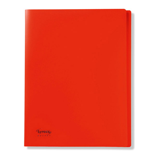 Porte vues Lyreco Budget - PP - 80 pochettes - rouge