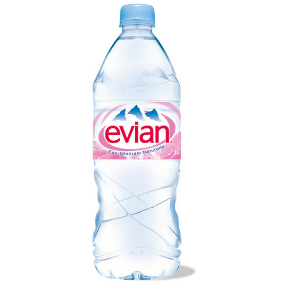 Eau minérale Evian - 1 L - carton de 12 bouteilles