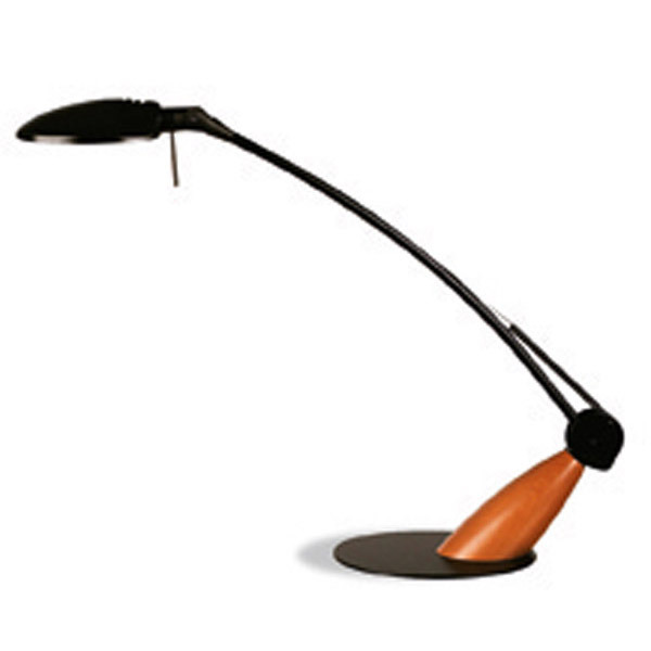 Lampe Aluminor Swingo - LED - bras articulé - noir/bois