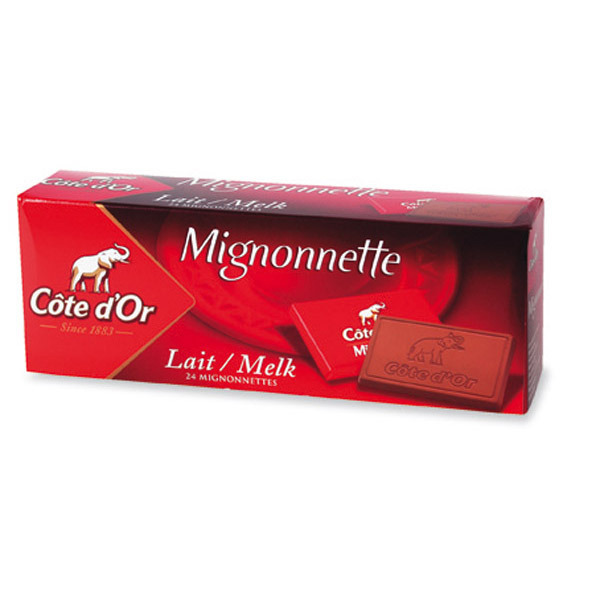Mignonnette chocolat au lait Côte d'Or - paquet de 24