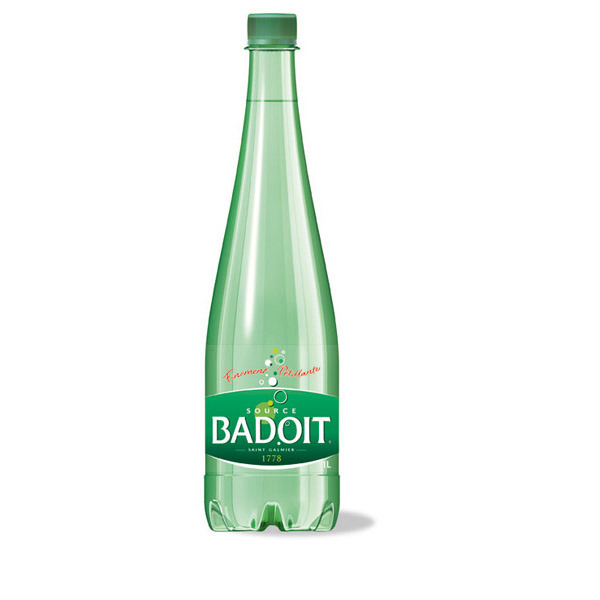 Eau minérale gazeuse Badoit verte - 1 L - pack de 6 bouteilles