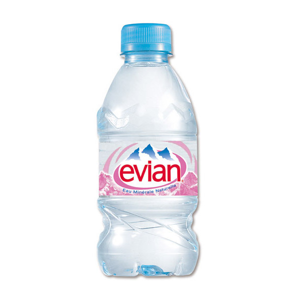 Eau minérale Evian - 33 cl - pack de 24 bouteilles