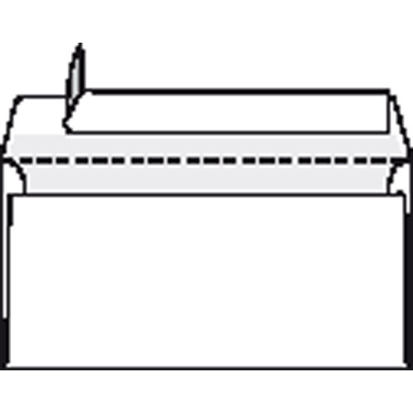 Enveloppe Lyreco 110 x 220 - 80 g - siliconée - par 500