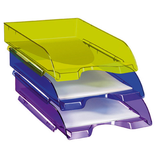 Cep Letter Tray 64 X 260 X 345mm Translucent Blue