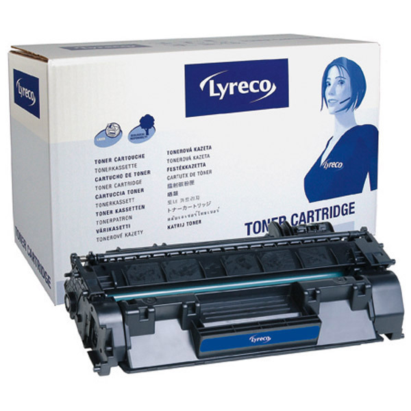 Cartouche de toner Lyreco compatible équivalent HP 05A - CE505A - noire