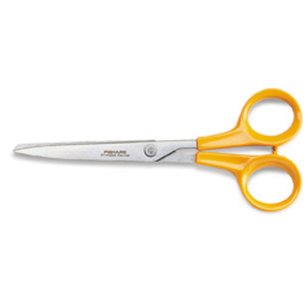 Ciseaux classic Fiskars - ambidextres - bouts pointus - 17 cm - orange