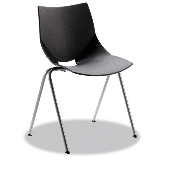 Chaise visiteur Sokoa Kora - polypropylène - noire