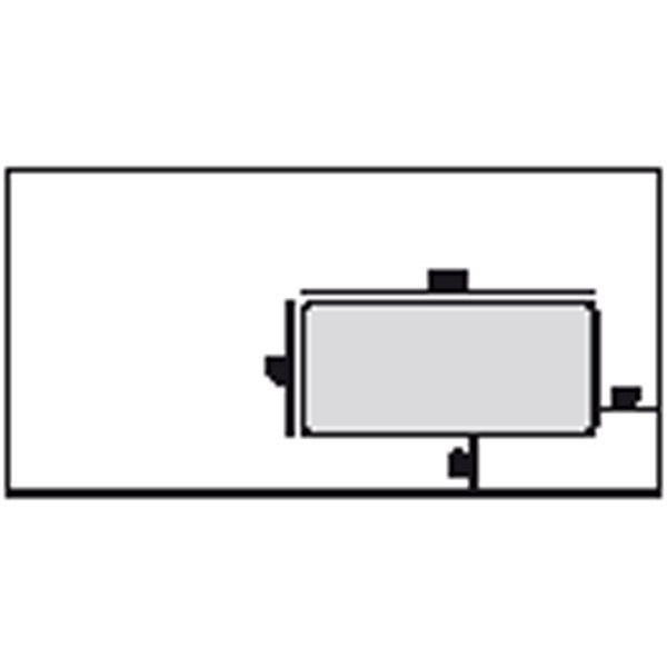 Enveloppe Lyreco 110 x 220 - 90 g - autocollante - fenêtre 45 x 100 - par 500