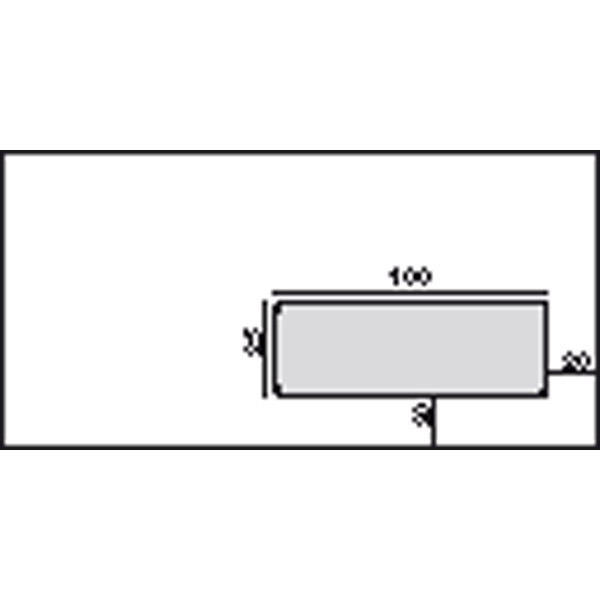 Enveloppe Lyreco Budget recyclée 110 x 220 - 80 g autocollante fenêtre - par 500