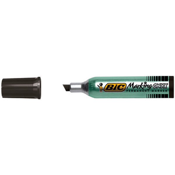 Marqueur permanent Bic Onyx Marker 1481 - pointe biseautée 3 à 5,5 mm - noir