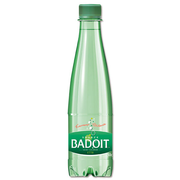 Eau minérale gazeuse Badoit verte - 50 cl - carton de 30 bouteilles