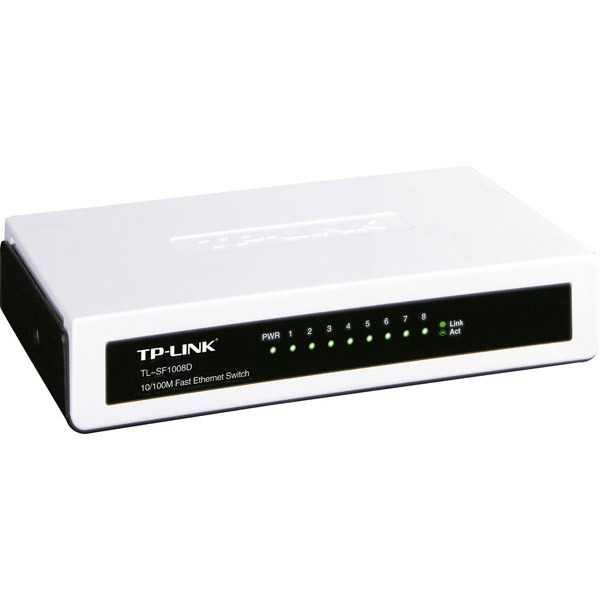 Switch TP-Link - boîtier plastique - 8 ports