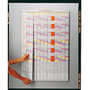 Planning Nobo à bandes amovibles pour fiches T - 13 colonnes - 64 x 97 cm