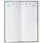 AGENDA LONG 1 JOUR LIGNE TRAVERS 14 X 35 CM COUVERTURE NOIRE