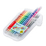 Felt Tip Pen - STABILO Trio 2 in 1 Wallet of 10 Assorted Colours