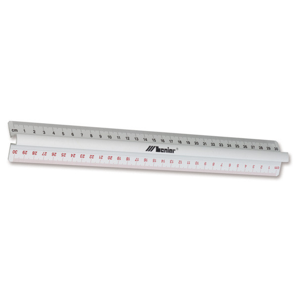 RULER WITH GRIP 50CM ALU