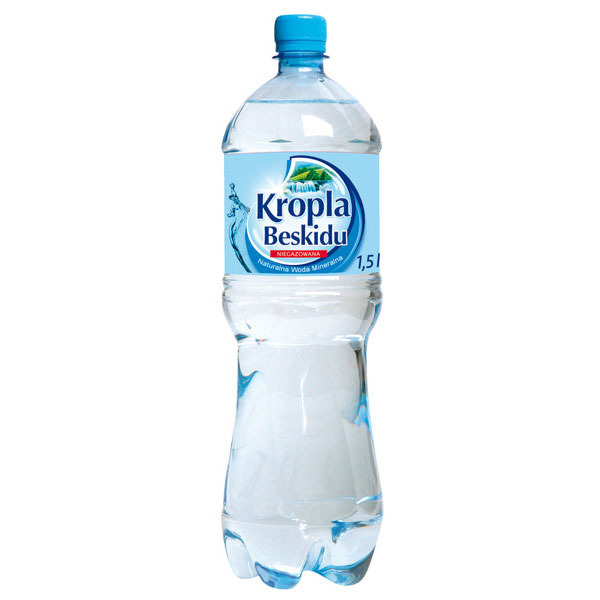 Woda mineralna KROPLA BESKIDU niegazowana, zgrzewka 6 butelek x 1,5 l