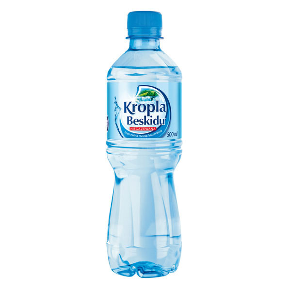 Woda mineralna KROPLA BESKIDU niegazowana, zgrzewka 12 butelek x 0,5 l