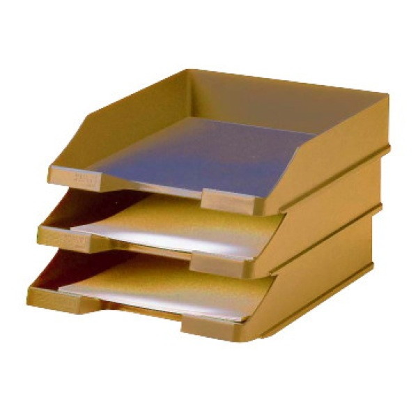 Briefkorb HAN 1027, stapelbar, Maße: 243 x 335 x 57mm, gelb
