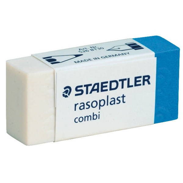 Radierer Staedtler 526BT30 Rasoplast, aus Kunststoff, für Bleistifte und Tinte
