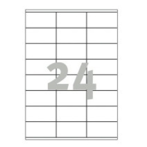 Avery 3475  Multi-Purpose Labels, 70 x 36 mm, Permanent, 24 Labels Per Sheet