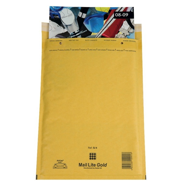 Luftpolstertaschen Mail Lite G/4 Innenmaße: 230x330mm goldgelb 50St