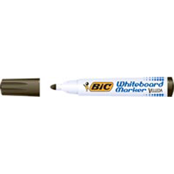 BIC 1701 W/BOARD MARKER B/TIP BLK