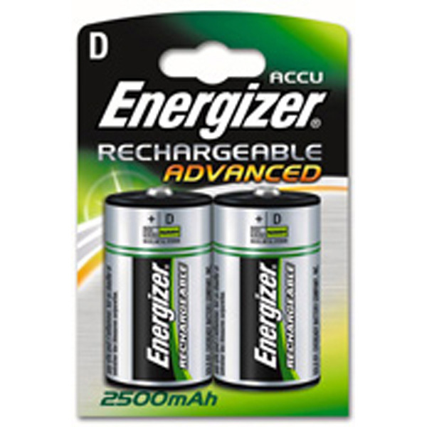 Nabíjateľné batérie Energizer Power Plus, D, 2 kusy v balení