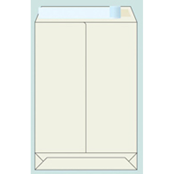 Tašky biele s rozšíriteľným dnom B4 (245 x 352 mm), 50 ks/balenie