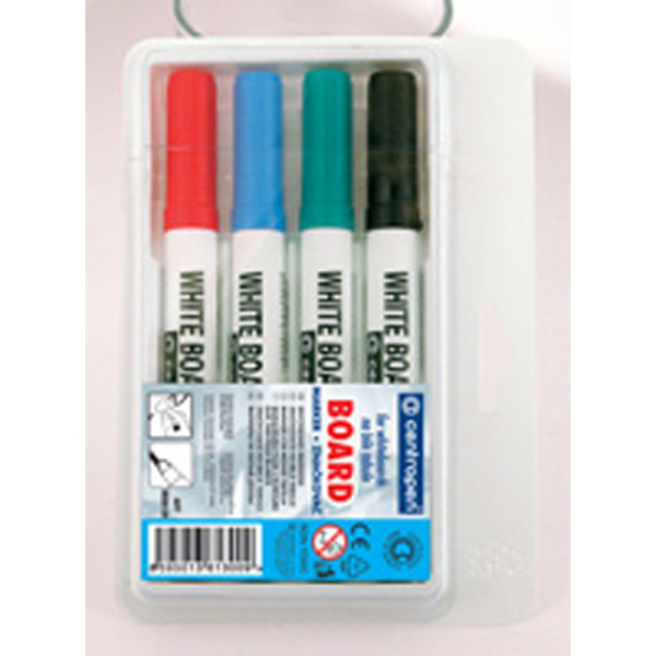 PK4CENTROPEN WHITEBOARD MARKER B/TIP AST