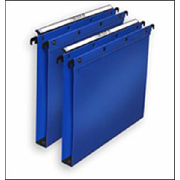 Loblique Suspension File Polypropylene 30Mm Blue - Box Of 10