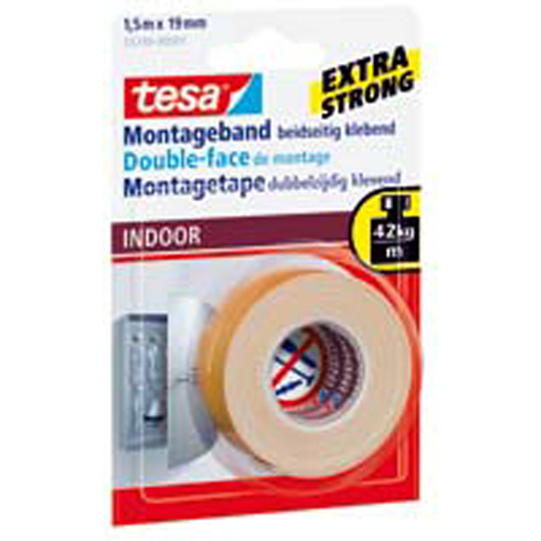 TESA 55740 DBLE-SIDED TAPE 1.5MX19MM