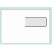 Öntapadó borítékok LC/5 (162 x 229 mm), ablak: jobb fent, fehér, 1 000 db/csomag