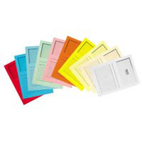 PAPERFLOW ELCO ORDO FILE WITH WINDOW ASSORTED COLOURS - PACK OF 100