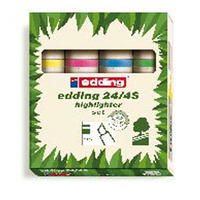 Edding 24 Ecoline szövegkiemelő, vegyes színek, 4 db/csomag