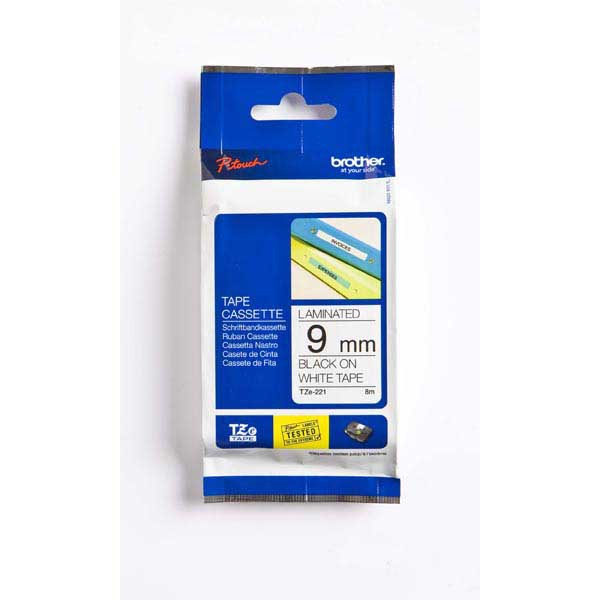 Brother TZe221 labelling tape 9mm black/white