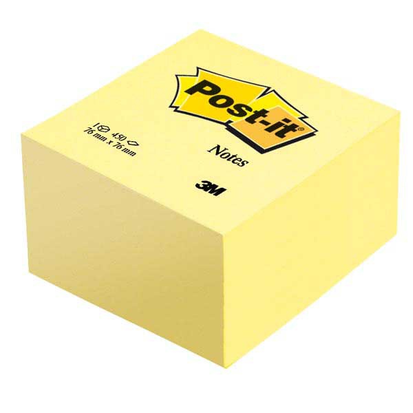 Haftnotizen Post-it Würfel 636-B, 76x76 mm, 450 Blatt, gelb