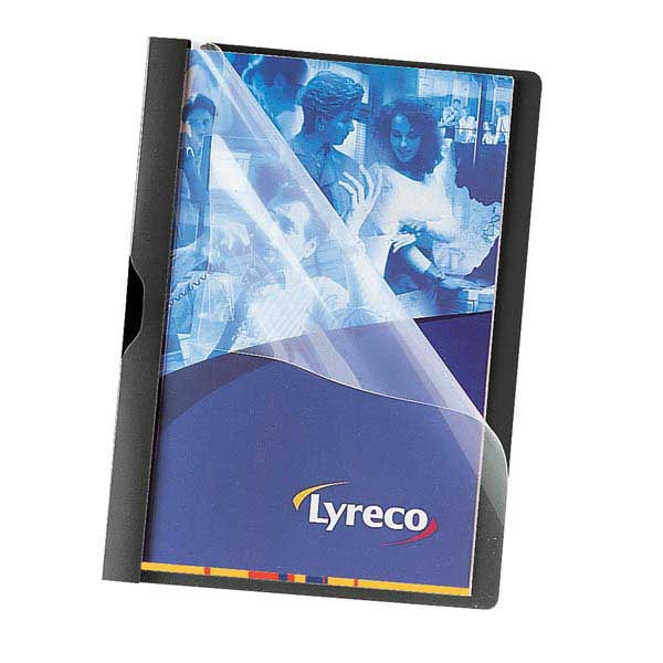 Lyreco clip folder A4 PP 30 pages black - pack of 5