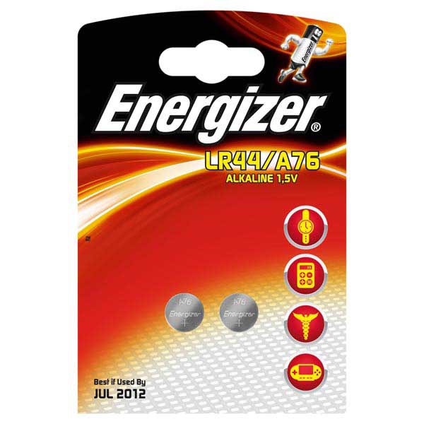 Pile bouton alcaline Energizer LR44/A76 - pack de 2