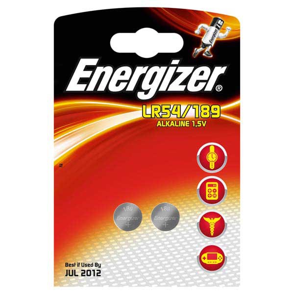 PACK 2 PILES BOUTONS ALCALINE ENERGIZER 1,5V LR54/189