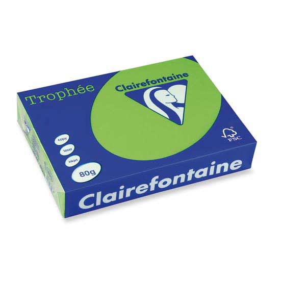 Clairefontaine Trophée 1875 papier couleur A4 80g vert menthe - ram. de 500 flls