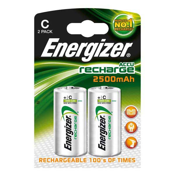 Batterien Energizer Rechargeable C, HR14/E93/AM2/Baby, 2500 mAh, Pk. à 2 Stk.