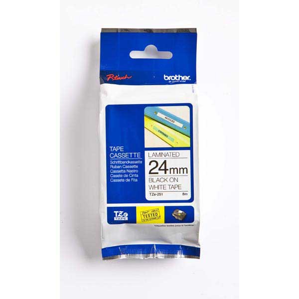 Brother TZe251 labelling tape 24mm black/white