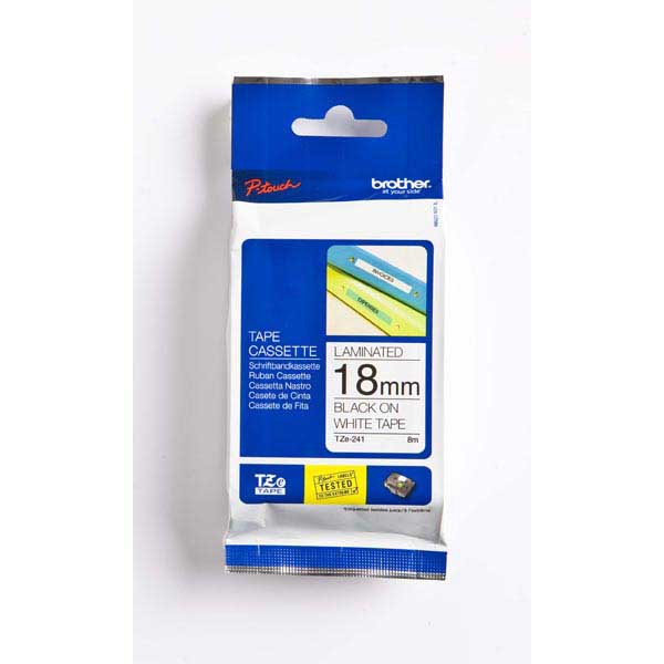 Brother TZe241 labelling tape 18mm black/white