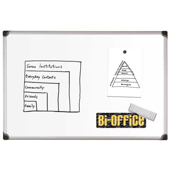 Bi Office Maya W  SERIES magnetic enamel whiteboard 90x120 cm